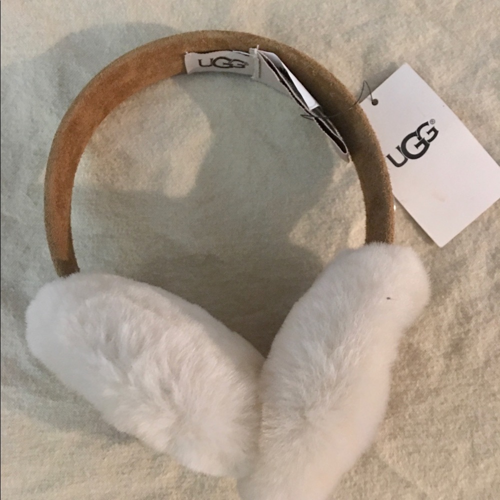 UGG Shearling and Suede Earmuffs